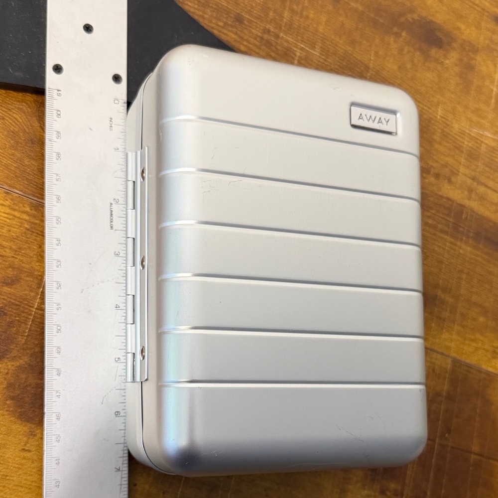 Mini Away Silver Hard Shell Toiletry Case - image 6